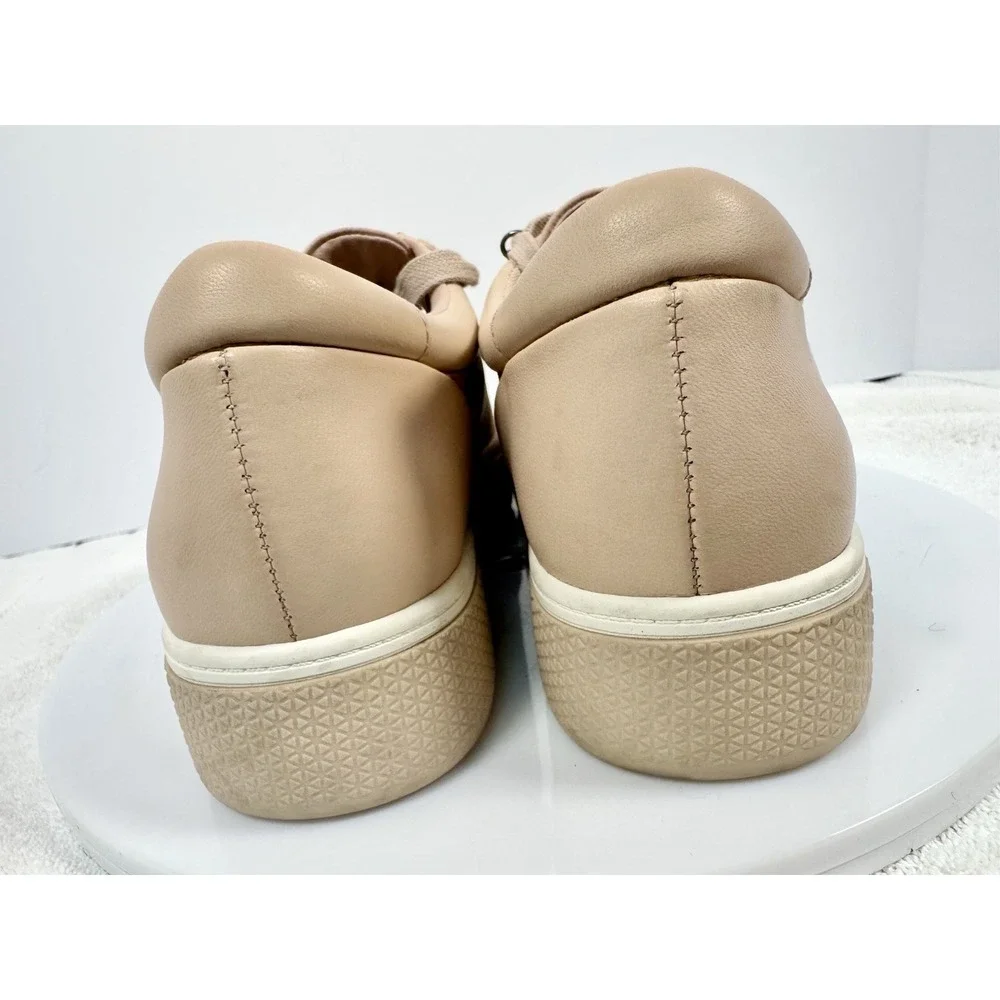 CARLSON Cnandes-Lea Women's Light Pink Laced Leather Sneakers Shoes Size 8.5‎